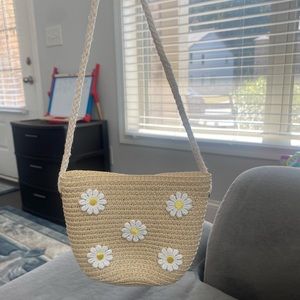Cute Sunflower Straw Handbag
